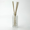 customized high end glass perfume cosmetic packaging empty diffuser bottle with reed stick